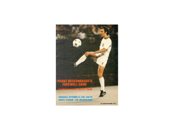 Franz Beckenbauer Farewell Game Program x NY Cosmos/NASL